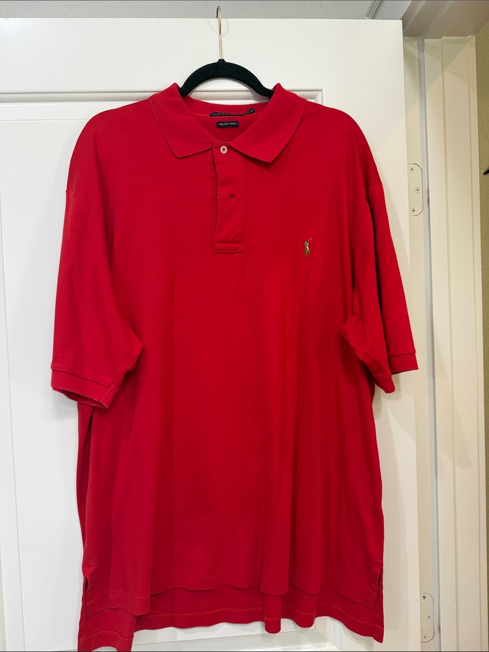 Ralph Lauren Men's Red Short-Sleeve Polo with Embroidered Pony